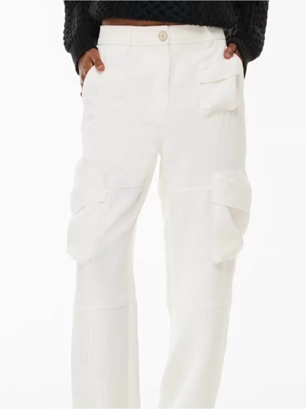 Wilfred Project Cargo Pants Light Birch Cream Size 2 Aritzia